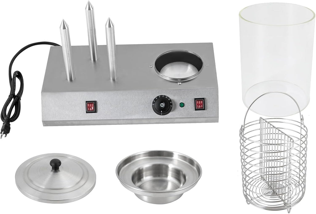 Electric Hot Dog Steamer & Bun Warmer Stainless Steel Portable Commercial 86-230℉ 19.72x10.94x14.57in U903959