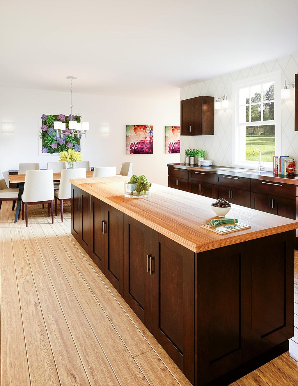 30x36x12 Espresso Wall Kitchen Cabinet Q854