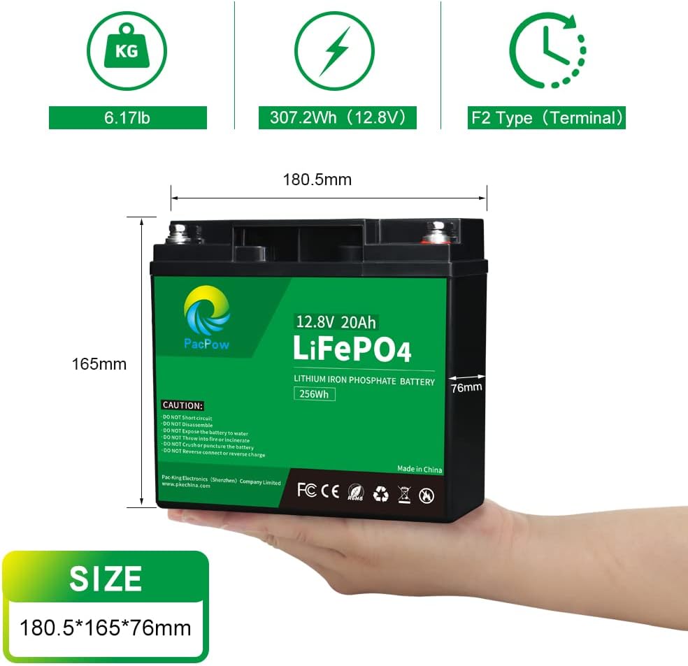 12V 100Ah LiFePO4 Deep Cycle Rechargeable Lithium Battery M35749