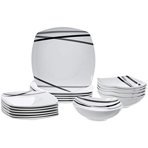 18 Piece Square Dinnerware Set F987410