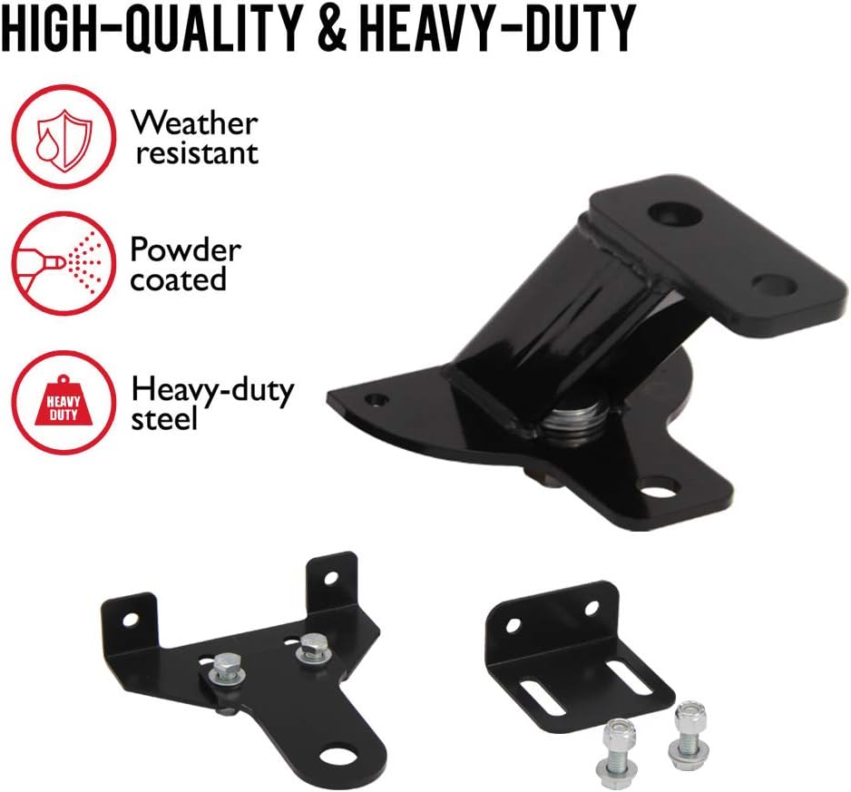 5" Rise Heavy Duty Universal Lawn Mower Trailer Hitch Pack of 2 D158965