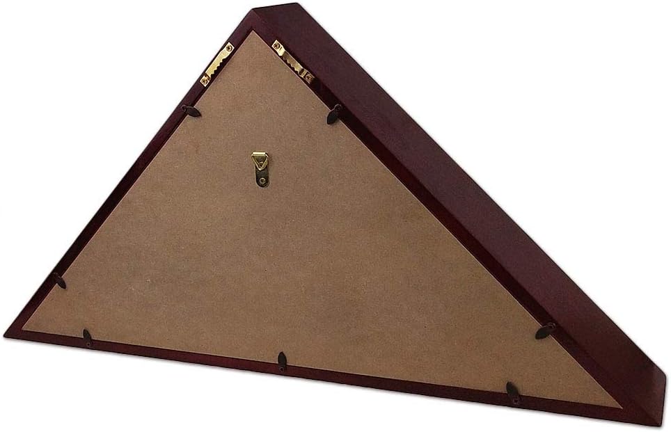 Flag Display Case 5 x 9.5' Mahogany Flag Shadow Box J516