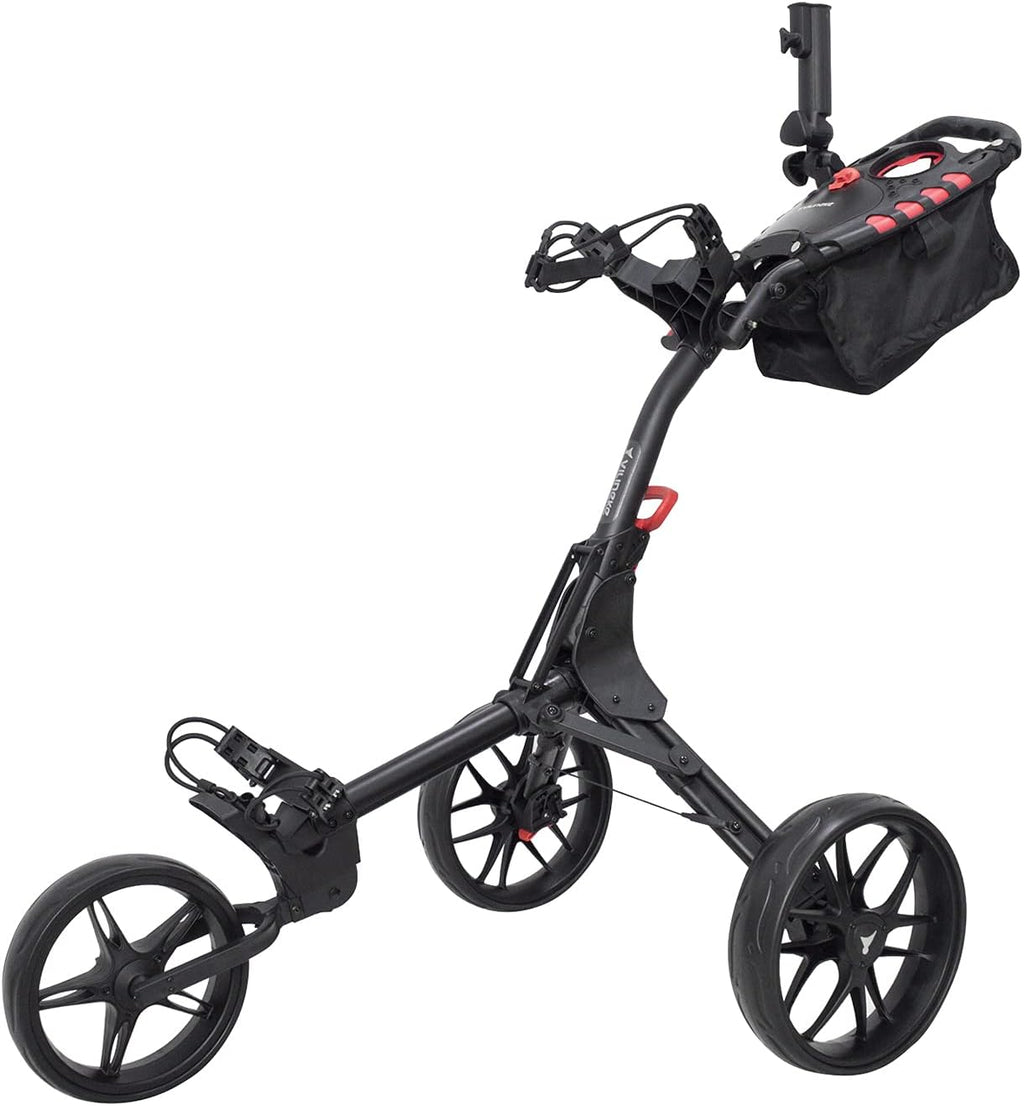 Compact 3 Wheel Push Cart Trolley with Foot Brake C945885
