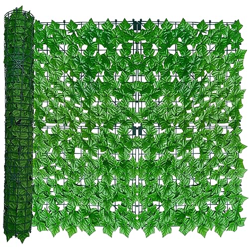40X120 in UV-Anti Faux Ivy Leaf Fence Panels T676326