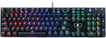 Retro Mechanical Gaming Keyboard, RGB Backlit, Blue Switches, 104 Keys Hot Swappable V1778
