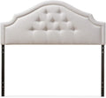 Grayish Beige Upholstered Full Headboard S5153