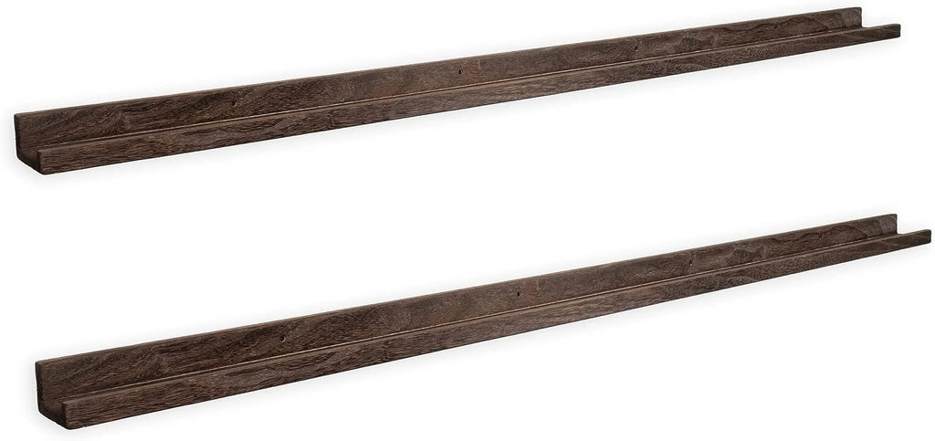 72" Narrow Wooden Floating Shelf Set of 2 Y290153