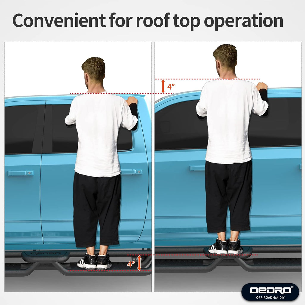 6 Inch Bolt-on Side Steps Steel Running Boards V799
