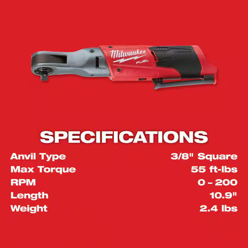 18V Brushless Cordless 3/8 in. Impact Wrench & Ratchet E35659