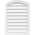 Arch Top Surface Mount PVC Gable Vent with Brickmould E7005