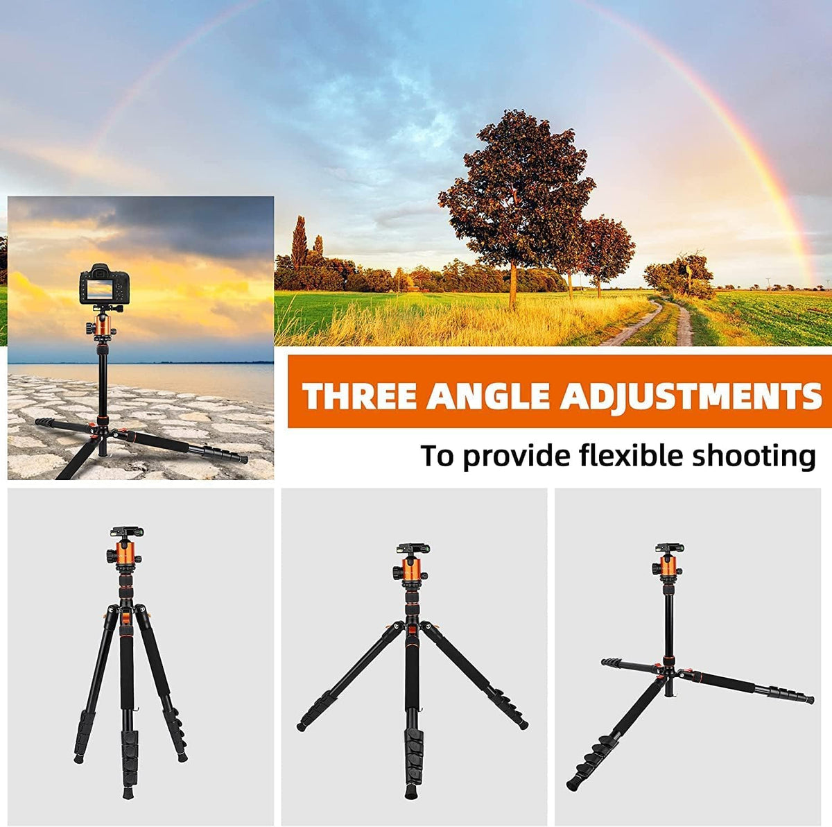 82 inches Aluminum Tripod with 360 Degree Ball Head, Pack of 2 X884