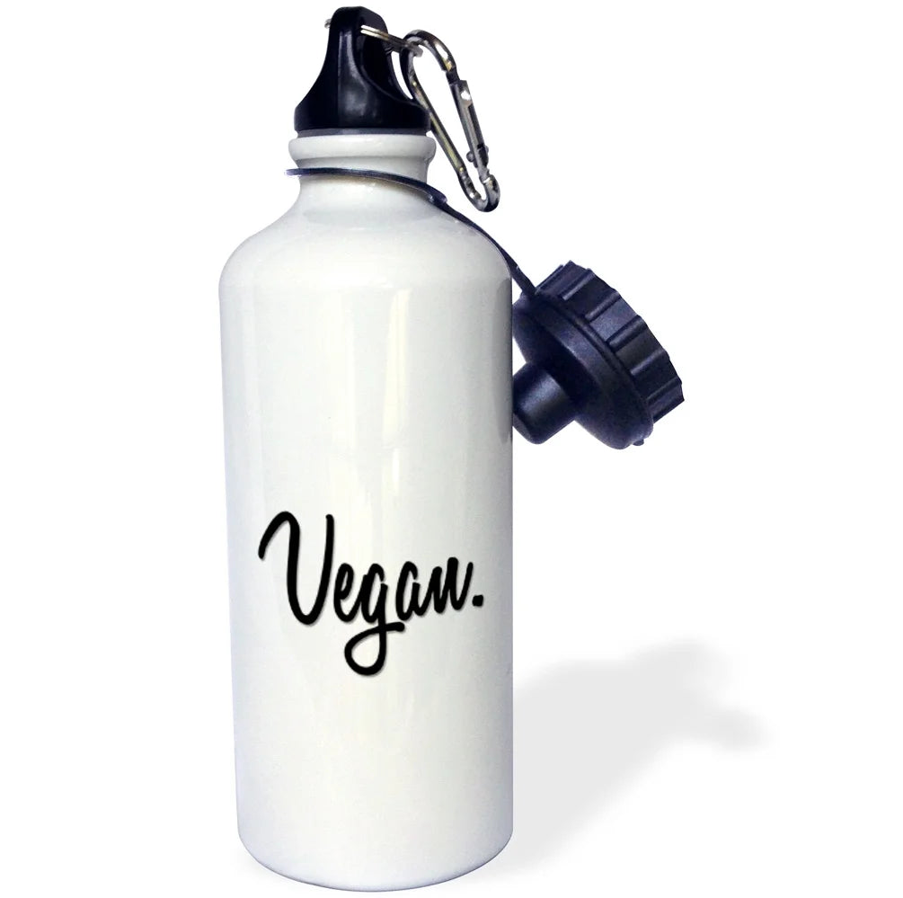 Vegan Black Water Bottle, 21-ounce B956