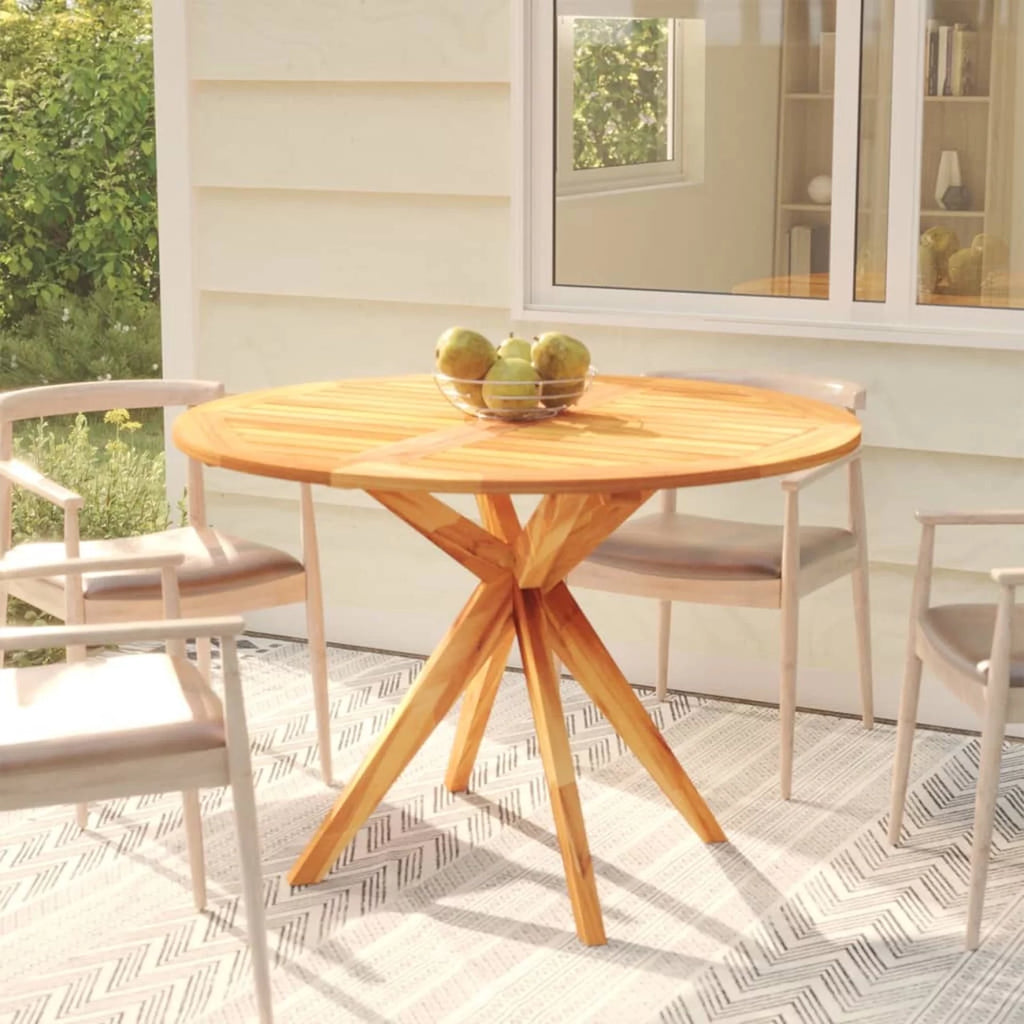 Wood Acacia Round Patio Dining Table L776894