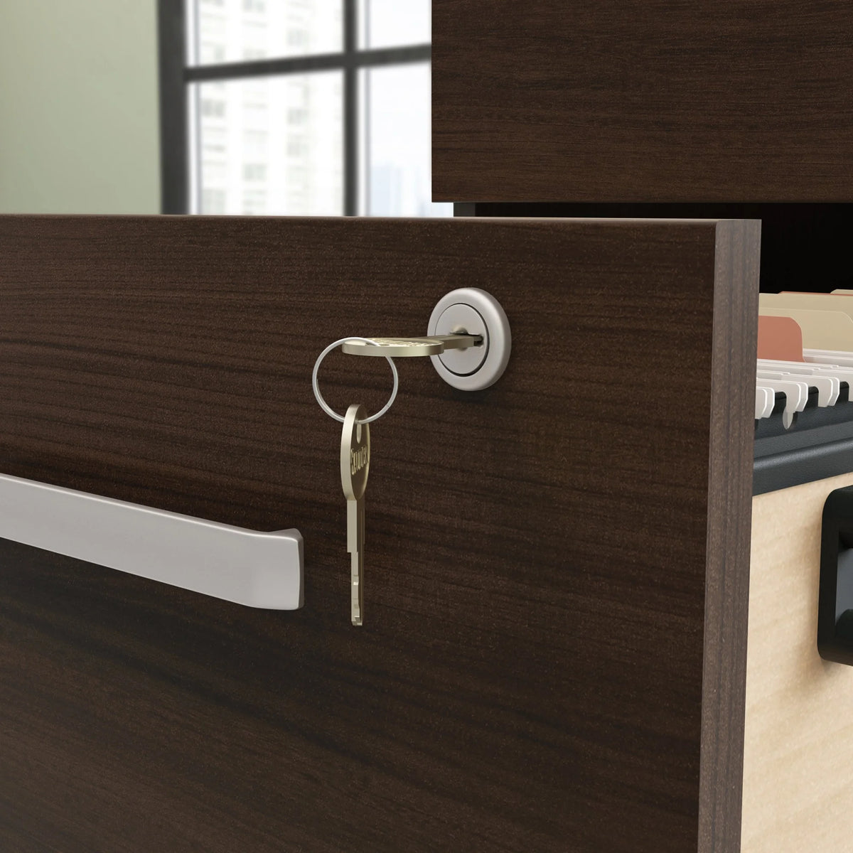 2 Drawer Engineered Wood Mobile File M3683