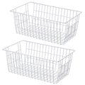 Large Wire Storage Basket for Freezer Organizer, 14"x11"x6" S900