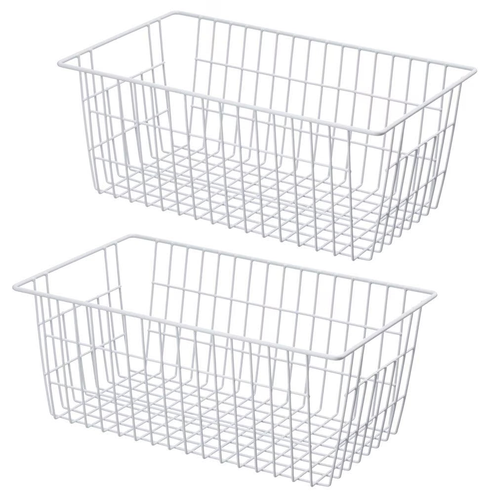 Large Wire Storage Basket for Freezer Organizer, 14"x11"x6" S900