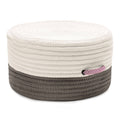 Gray & Pink Pouf F8229