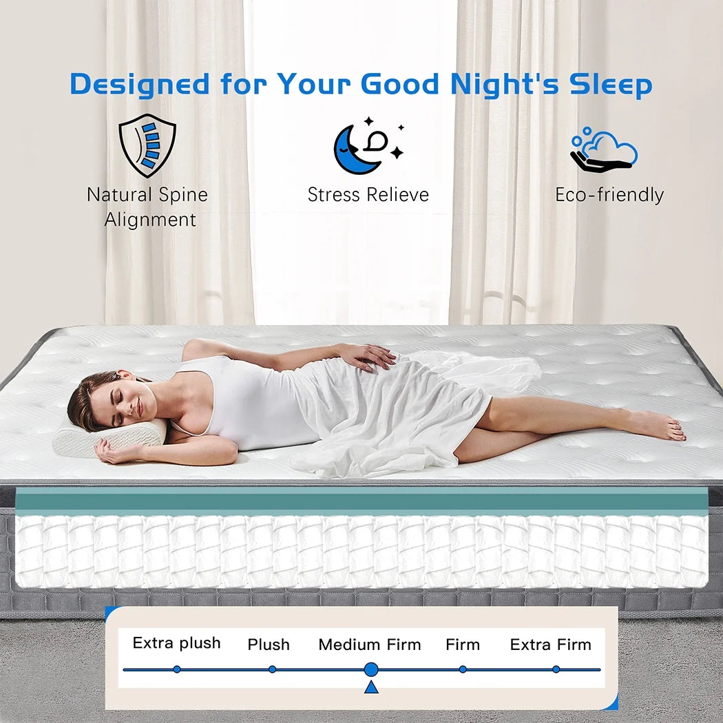 14 Gel Memory Foam Spring Hybrid Mattress in a Box, Twin Mattress D386698