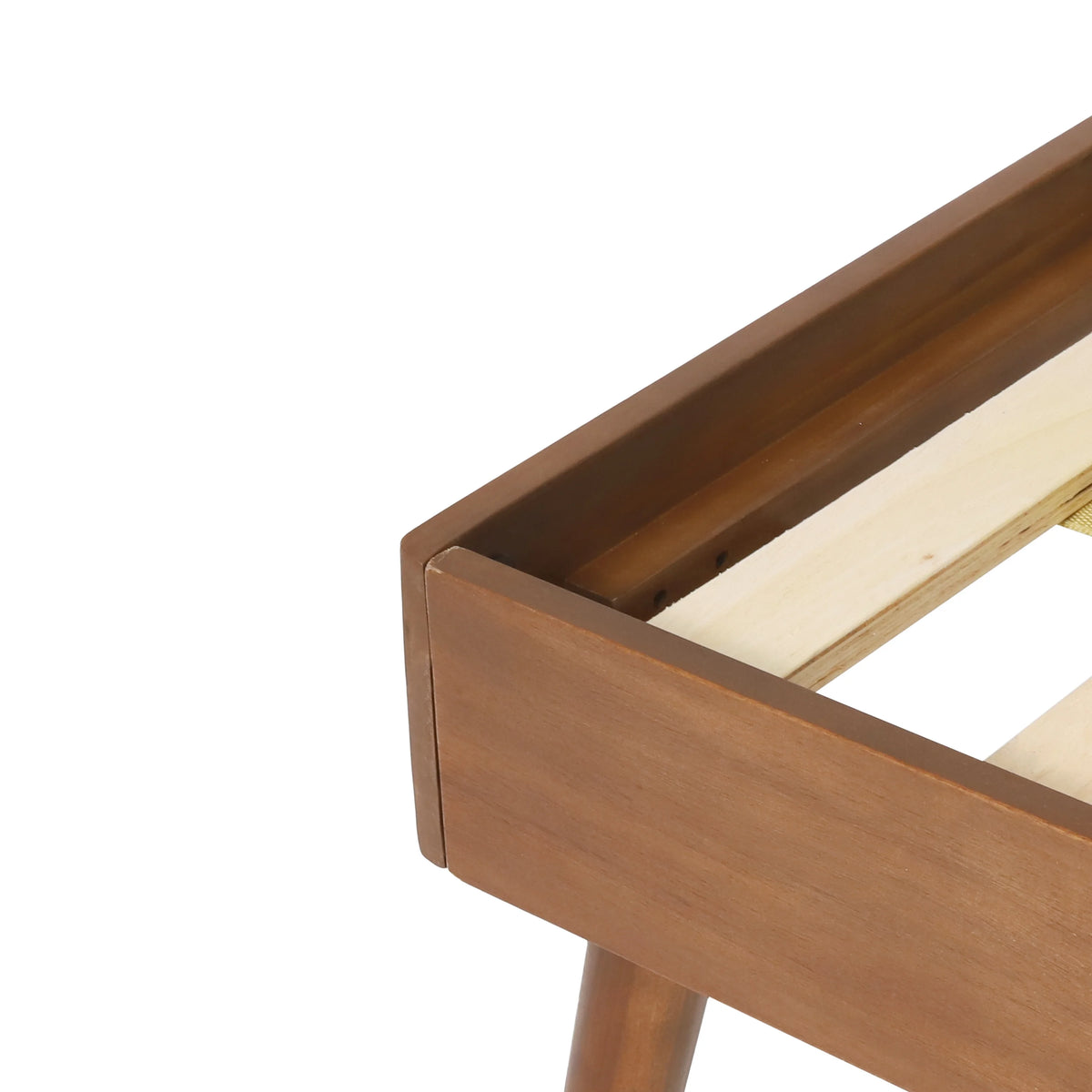 Mid Century Wood Bed V402