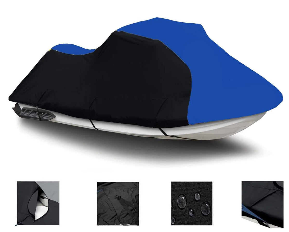 BLACK BLUE HEAVY-DUTY JET SKI PWC COVER Y517