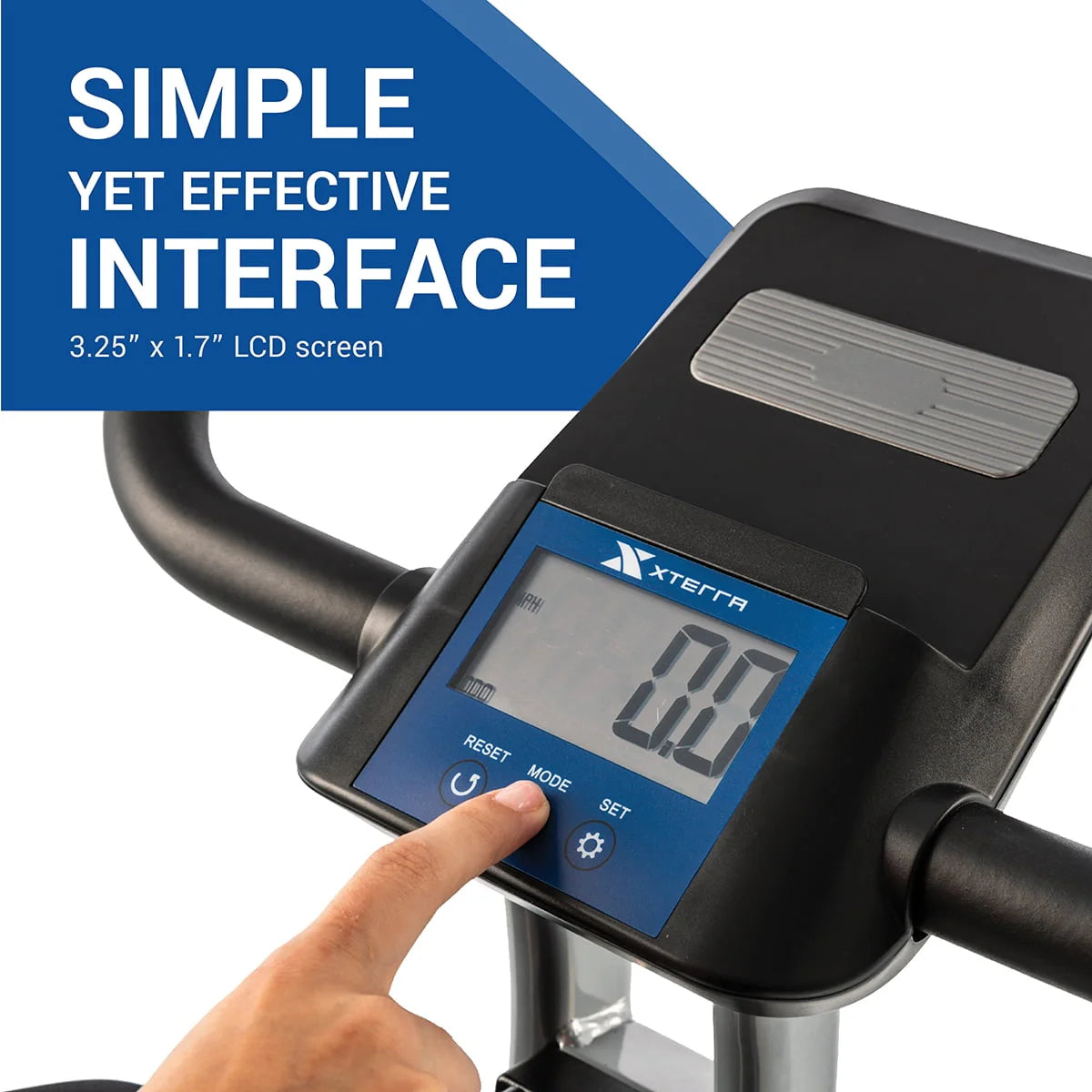 Compact Folding Stationary Bike with Padded Seat T3935