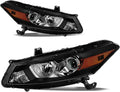 Headlight Assembly Replacement for 2008 to 2012 Honda Accord 2-Door Coupe Chrome Housing I996251