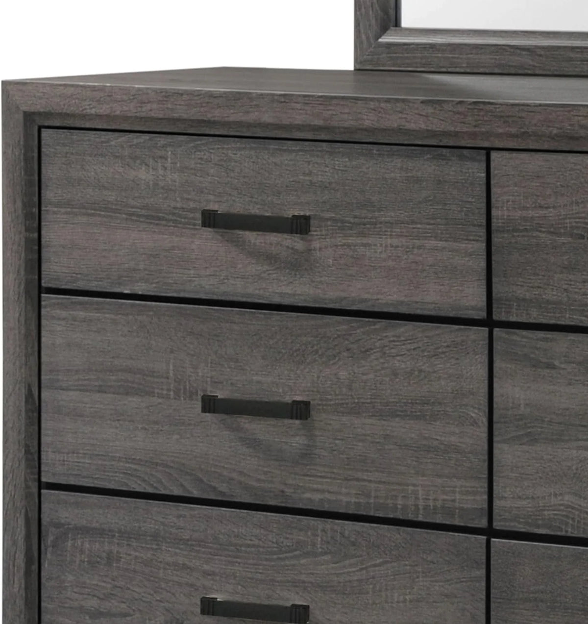 Wood Dresser & Mirror M5563