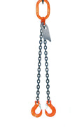 3/8" x 6' Double Leg Chain Sling with Sling Hooks S318