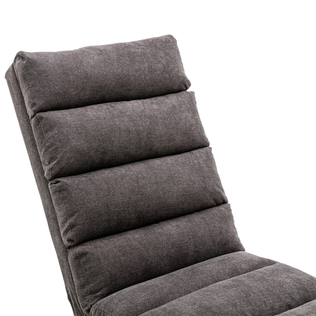 Dark Gray Linen Massage Recliner Chaise Chair O741