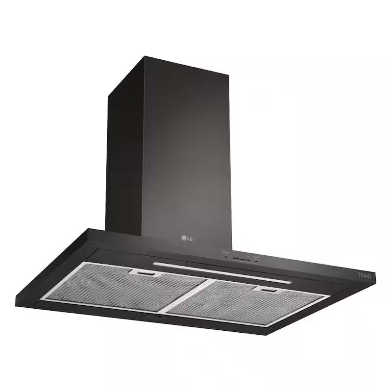 36 in. Smart Wall Mount Range Hood Black Stainless Steel Y3401