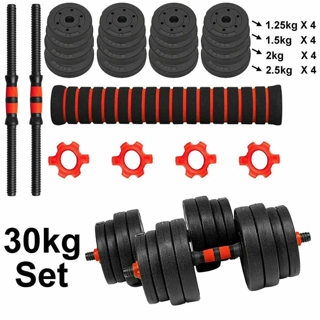 66LB 2 in 1 Adjustable Dumbbell Set with Connecting Rod X421
