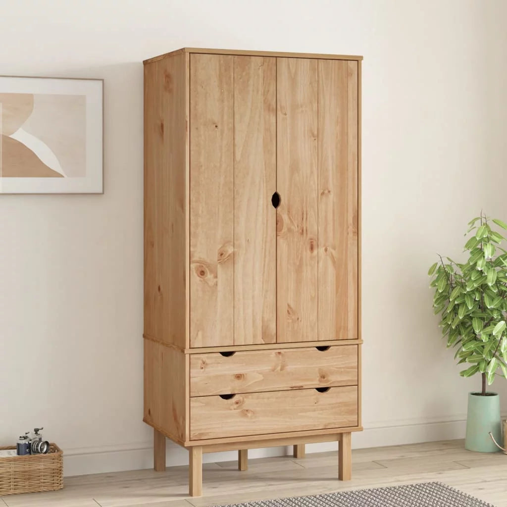 Solid Wood Pine Wardrobe U337