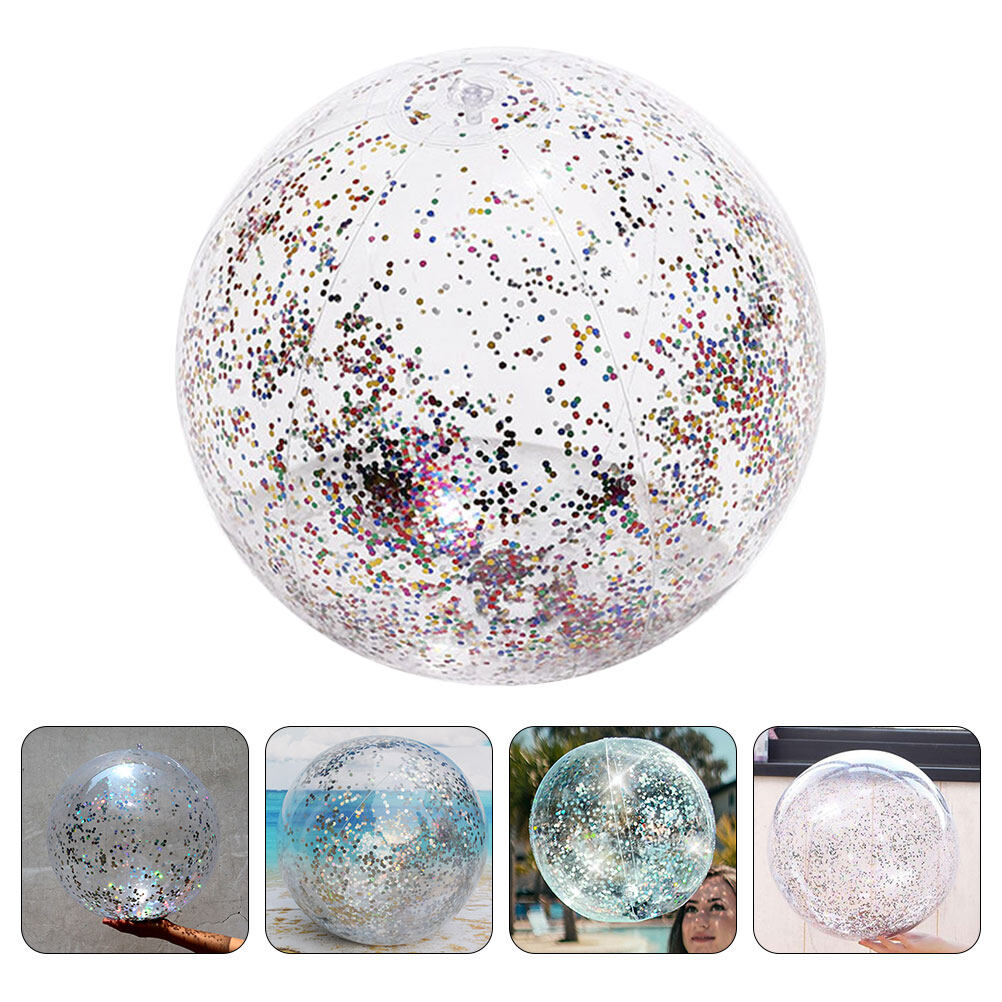 Inflatable Transparent PVC Beach Ball Water Toy G4493
