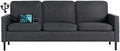72" W Fabric 3 Seater Couch with 2 USB I710926