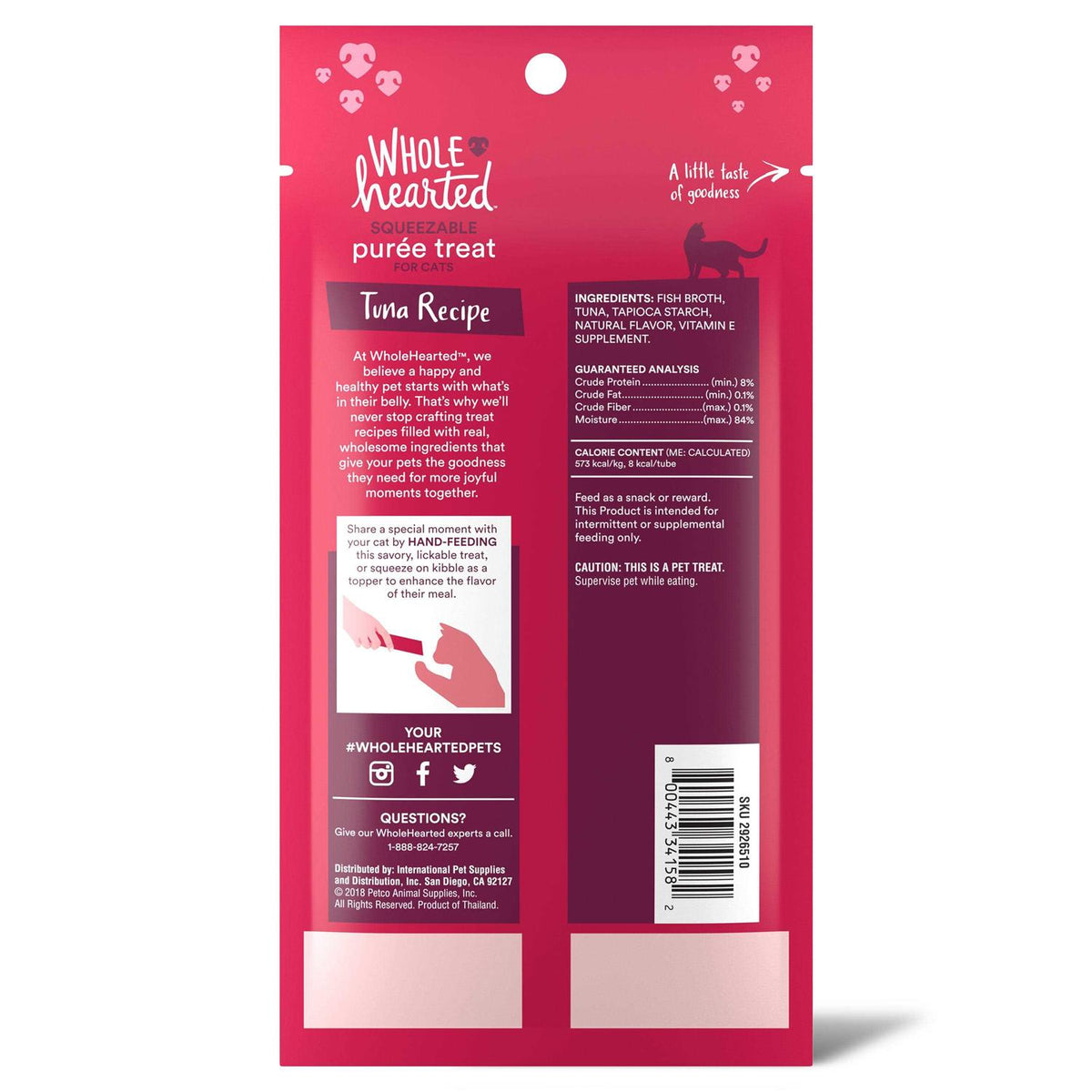 Tuna Recipe Squeezable Cat Treats L764