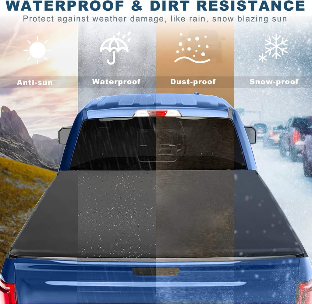 6.5FT Roll Up Tonneau Truck Bed Cover U484678