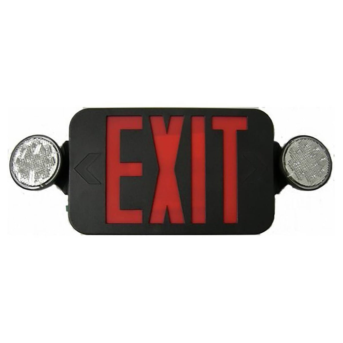 Micro Combo LED Exit Emergency Light Black Housing O1535