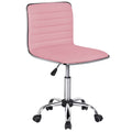Pink Swivel Task Chair with Adjustable Height U4693