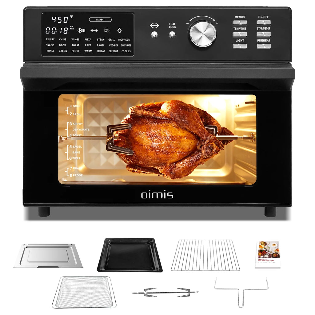 32QT 21 in 1 Air Fryer Toaster Oven Stainless Steel S56675