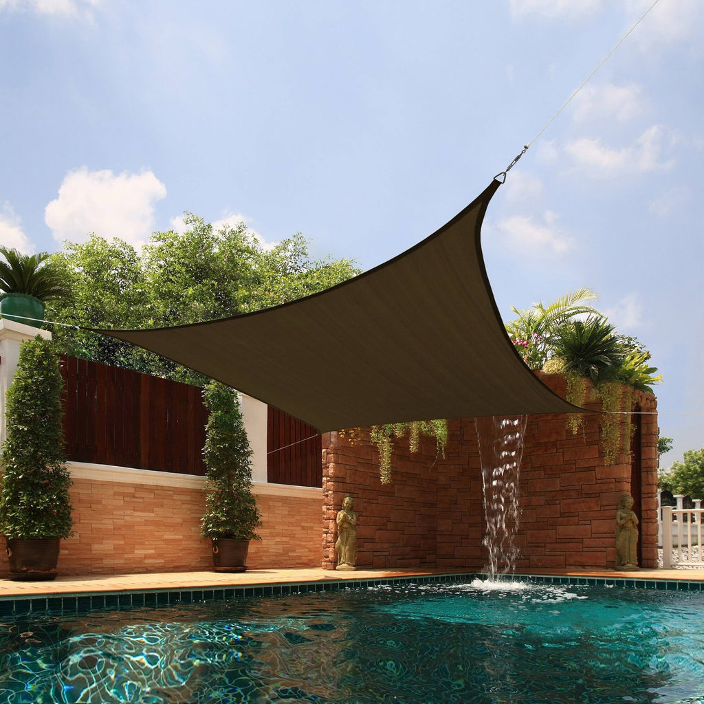 Beige Square Fabric Sun Shade B105525