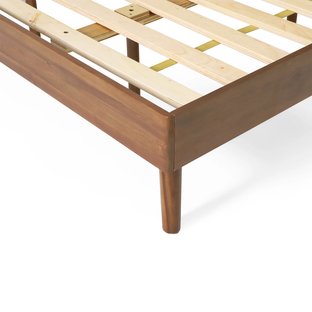 Mid Century Wood Bed V402