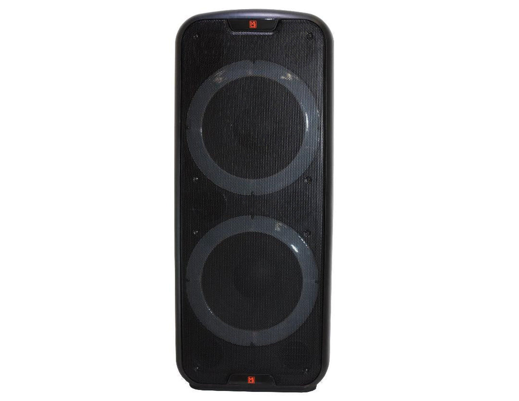 Dual 15” 3-Way Full-Range Powered and Passive DJ PA Bluetooth Loudspeaker W51085