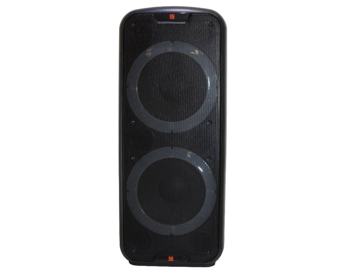 Dual 15” 3-Way Full-Range Powered and Passive DJ PA Bluetooth Loudspeaker W51085