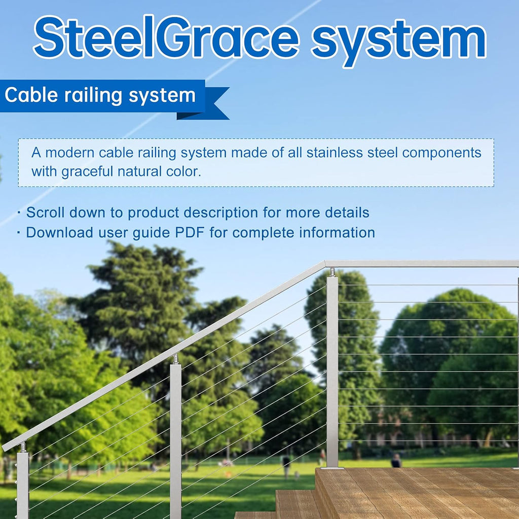 20Pair Cable Railing Kit Invisible 1/8 T316 Stainless Steel T1291
