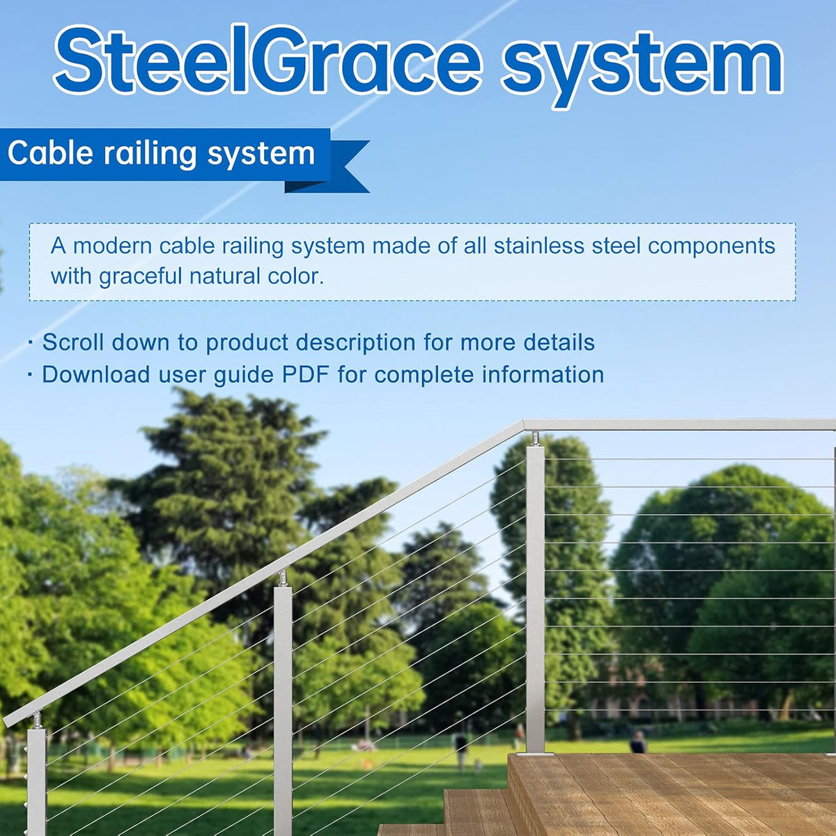 20Pair Cable Railing Kit Invisible 1/8 T316 Stainless Steel T1291