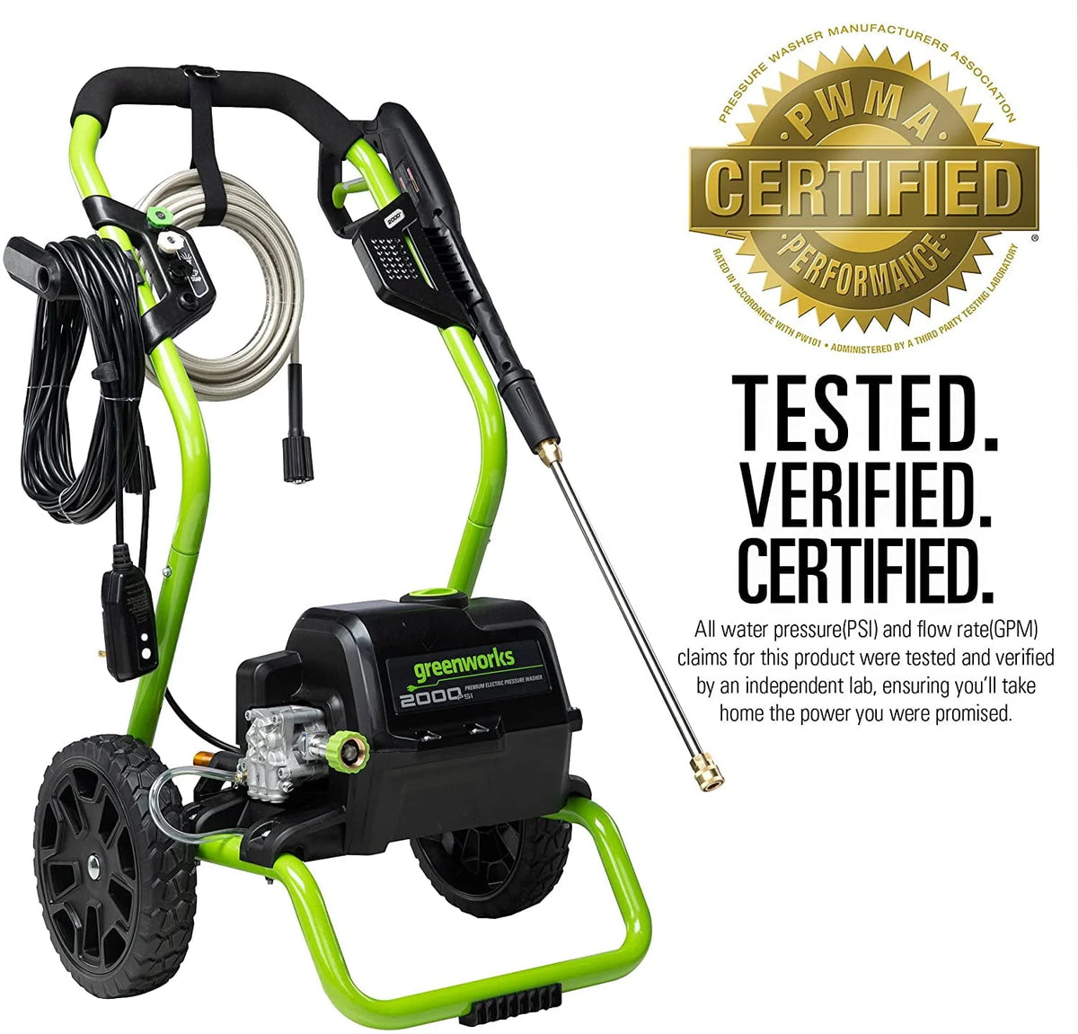 2000 PSI 1.1 GPM Electric Pressure Washer T3285