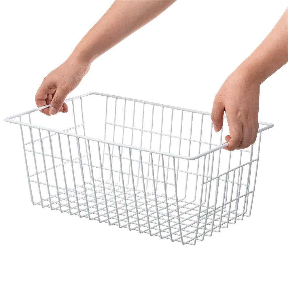 Large Wire Storage Basket for Freezer Organizer, 14"x11"x6" S900