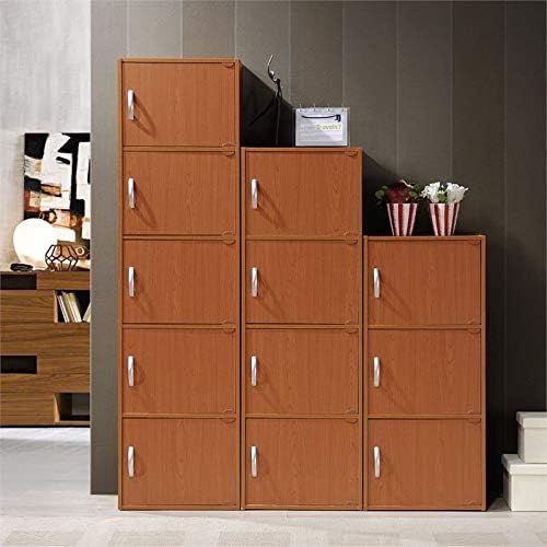 5 Shelf 5 Door Bookcase in Cherry E112320