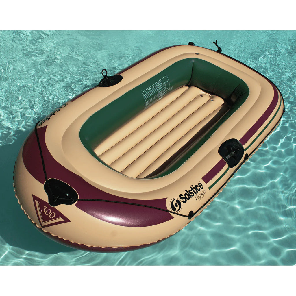 3-Person Inflatable Fishing Boat Kit with Oars and Pump F6928