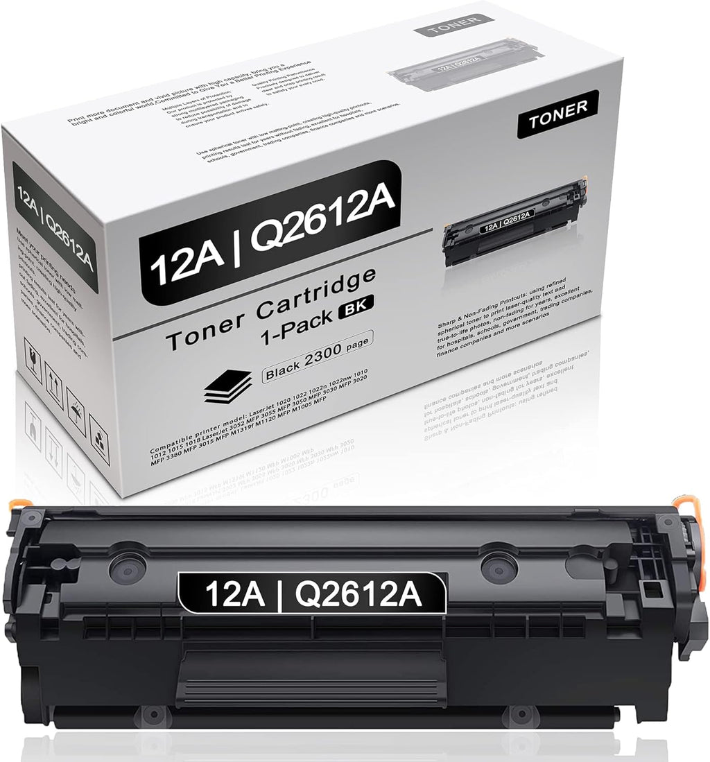 1 Pack 12A Q2612A Toner Cartridge B594074